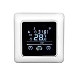 WTMT Wifi Tuya Smart Thermostat, Automatic Thermostat, Programmable Thermostat, Touch Screen, Energy Star, Programmable Thermostat 16a Electric Heating for Home Heating