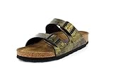 Birkenstock Arizona , Unisex - Kinder Clogs & Pantoletten aus Birko-Stoff, Gold - Via Latte - Größe: 37 EU