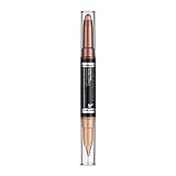 Manhattan Eyemazing Double Effect Eyeshadow & Liner – Brauner 2-in-1 Lidschatten & Eyeliner Stift zum Drehen – Farbe 003 Bohemian Bronze – 1 x 1.6g