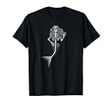 Meerjungfrau Sugar Skull Skelett Grafik T-S