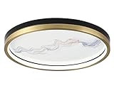 Messing Deckenlampen Gold/schwarz Led Schlafzimmer Runden Dimmbar Wohnzimmer Deckenleuchte Ultradünn Metall Panel Büro Lampen Decke Modern Ip20 36w/45w Kaltweiß Warmweiß Neutralweiß