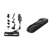 Rowenta RH9958 X-Force Flex 14.60 kabelloser Staubsauger | inkl. Handstaubsauger | 200 Airwatt Saugleistung | 70 Min. Laufzeit | schwarz/silber + ZR009702 X-Force Flex Akku, Schw