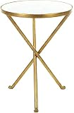 Tisch Metall Gold/Weiß 39 x 39 x 53 84