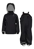 NAME IT Unisex Nkndry Rain Noos Regen Set, Schwarz, 128 EU