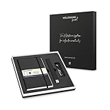 Moleskine Smart Writing Set Ellipse Smart Notizbuch Paper Tablet und Pen+ Ellipse Smartpen Notizblock (geeignet für die Verwendung mit Moleskine Pen+, Linierten Seiten) schw