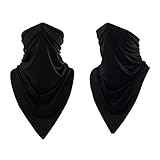 YSense 2 Stück Bandana Face Shield Halstuch Schlauch Multifunktionstuch Schal Gesichtsmaske Balaclava Motorrad, Schlauchschal für Damen Herren Laufen Wandern Radfahren M