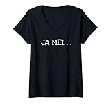 Damen Bayrischer Spruch Lustiger Dialekt Tradition Tracht Kostüm T-Shirt mit V