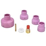 Schweißbrenner-Kit, 2,4 mm Öffnung Langlebige WIG-Gaslinse Einfach zu ersetzen 7 Stück mit Anschluss für Argon Arc für WP 9 20 25