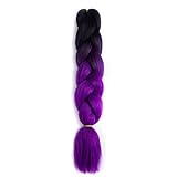 Flechten Haarsynthese Ombre Farbe 24In 100g Braid Hair Extensions Blond Grün Afrikanische Zöpfe,A18,8/ stück/24