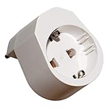 3-Dapter - (1 Stück) Stecker Adapter für die Schweiz und Lichtenstein - Reiseadapter für Schweizer Dreifachsteckdose - Platzsparender Steckdosenadap