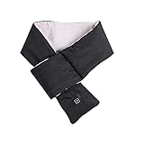 Xuelifra USB Beheizter Schal, Unisex Heizschal Mit 3 Heizstufen, Winter Elektrisch Beheizter Schal Hals Heizkissen Wasserdichter, Schnelles Aufheizen, Für Jagd Camping Wandern Motorrad (B)