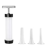 tulipde Manuelle Wurst Fleischfüller Maschine, Manuelle Wurst Maker Stuffer Fleischfüller Kunststoff Stuffer Tubes Wurst Füllwerkzeug Mit Trichterdüsen Set up-to-date F