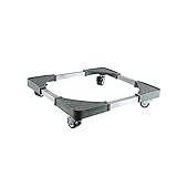 Kühlschrank Waschmaschine Untergestell Verstellbare Sockel Breite 50-60cm Länge 50-63cm Trockner Sockel Mit Rollen Möbelträger Trolley Geschirrspüler Universal-Basis (double wheels)