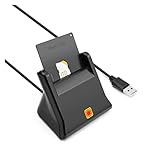 fanchen Tragbarer USB 2.0 Smart Card Reader DNIE ATM CAC IC ID Bankkarte SIM Card Cloner Connector für Window