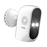 ZOSI C1 1080P Drahtlos Überwachungskamera mit 6700mAh Akku, Wiederaufladbar Außen WLAN Kamera mit 2 Wege Audio, Menschenerkennung