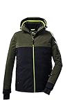 Killtec Herren Funktionsjacke/ Skijacke mit abzippbarer Kapuze und Schneefang - KSW 232 MN SKI JCKT, schwarz blau, XXL, 37384-000