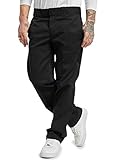 Dickies Herren S/Stght Work Pant Hose, Schwarz (Rinsed Black Rib), One size /L34 (Herstellergröße: 40/34)