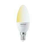 OSRAM Smart+ LED, ZigBee Lampe mit E14 Sockel, warmweiß bis tageslicht (2700K - 6500K), dimmbar, Direkt kompatibel mit Echo Plus und Echo Show (2. Gen.), Kompatibel mit Philips Hue Bridg