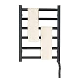 NJBYX Badausstattung Elektrischer Handtuchhalter Edelstahl Temperatur Zeitsteuerung Smart Home Handtuchwärmer (Color : As shown, Size : One size)
