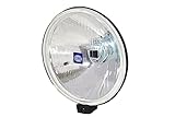 HELLA 1F4 005 750-101 Halogen-Fernscheinwerfer - Comet 500 - 12V - rund - Referenzzahl: 37.5 - Anbau - Lichtscheibenfarbe: rauchgrau - links/