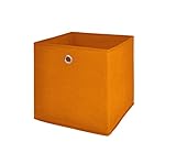 Möbel Akut Faltbox 4er Set in orange, Aufbewahrungsbox für Raumteiler oder Reg