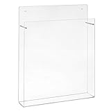 Din A4 Wandprospekthalter im Hochformat aus Acrylg