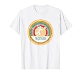 Faustball Ballsport Rückschlagspiel Vintage rund, weiß T-S