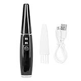 FeelMeet Erhitzter Wimperncurler, USB wiederaufladbare Wimpern Curler kamm bürste Beheiztes Wimpernwerkzeug Mit Led bildschirmanzeige (schwarz)