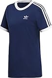 adidas Damen 3-Stripes T-Shirt M Dunkelb