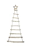 Moderner Hänger Tanne aus Holzstäben 112cm Weihnachten Advent Deko Tannenb