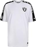 New Era NFL Oakland Raiders Oversized Shoulder Print T-Shirt Herren weiß/schwarz, S