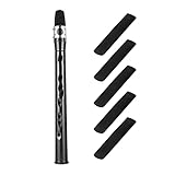 ZYZYZY ZyzyzySax Mini-Taschenbb-Saxophon-Alt-Mundstück ABS Sax Black Set Woodwind Musikinstrumente Zubehör Saxophon (Color : Silver Clip 4 Reeds)
