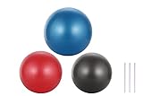 APTSPADE Gymnastikball Klein Pilates Ball, 3 Stück 25cm Übung Barre Ball für Yoga, Stabilität Übung Training Gym Anti Burst und Slip Resistant Balls Physikalische Therapie verbessert das Gleichgew