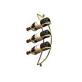 xxy Weinlagerregal Schmiedeeisen Weinträger Wandbehang Einfache industrielle Weinregale Display Rack Dekoration Weinkabinett für Restaurant und Bar Wein dekoratives Reg