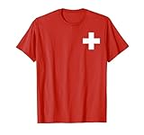 Schweiz Switzerland Fußball Schweizer Flagge Fan Trikot T-S