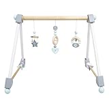 roba Spieltrapez miffy, Spielbogen für Babys, höhenverstellbare Spielelemente aus Holz, mit Beißring