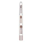 Tendia ZOREYA Makeup Brush 3 in 1 Augenbrauenpinsel Mischpinsel Lidschattenpinsel Multifunktions-Tragfaltenpinsel Abgewinkelter Brauenp