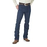 Wrangler Herren Western Bootcut Slim Jeans, Navy, 32W / 33L