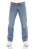 MUSTANG Herren Jeans Big Sur Regular Fit Jeanshose Hose Denim Stretch Baumwolle Schwarz Blau Denim Black Denim Blue w30-w40 (38W / 34L, Denim Blue (5000-202))