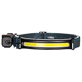 F Fityle Bewegungssensor LED-Stirnlampe Superhelle wasserdichte wiederaufladbare Scheinwerfer Breitstrahl-Taschenlampe für die Jagd Schutzhelm Radfahren Angeln - Nicht-Sensing-M