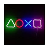 AIDELAI Playstation Icon Leuchtreklame Gaming Leuchtreklamen LED Gaming Neon Wandleuchte Leuchtschilder für Schlafzimmer Bar Spielzimmer Geburtstag