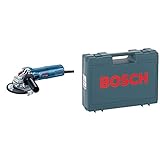 Bosch Professional Winkelschleifer GWS 9-125 S (900 Watt, Leerlaufdrehzahl: 2800 – 11000 min-1, im Karton) & Zubehör 2605438404 Kunststoffkoffer 380 x 300 x 115