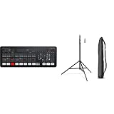 Blackmagic Design Atem Mini Extreme ISO & Walimex pro Lampenstativ WT-806 mit Federdämpfung I Höhe max. 256cm I stabiles Lichtstativ belastbar bis 6kg I inkl. 3/8' Adapter & T