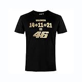 VR46 T-Shirt Valentino Rossi Valencia Limited MotoGP, Schwarz , M