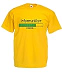 T-Shirt - Informatiker (Gelb, L)