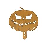 Hoothy Halloween Dekoration Garten, Halloween Kürbis Garten Schild Deko, Halloween Hofschilder, Trick or Treat Partyschild, für Halloween Outdoor Party Garten Festival Halloweenparty Außen Dek