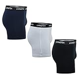 Livingtex Herren Boxershorts, weich, dehnbar, klassische Passform, regulär tragbar, 3 Stück (Medium)