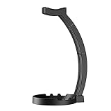 Pkfinrd Kopfhörer-Stand-Kunststoff-Headset-Standbügel mit Kabelhalter-Gaming-Kopfhörer-Anzeige for Gaming-Kopfhörer (Color : Black, Size : One Size)