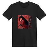 xhomeshop Anime Kakegurui Compulsive Gambler Schwarzes T-Shirt Sommer Casual Kurzarm Top Jabami Yumeko Shirts Unisex