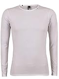 Replay Herren M3592 .000.2660 Langarmshirt, Weiß (001 White), L